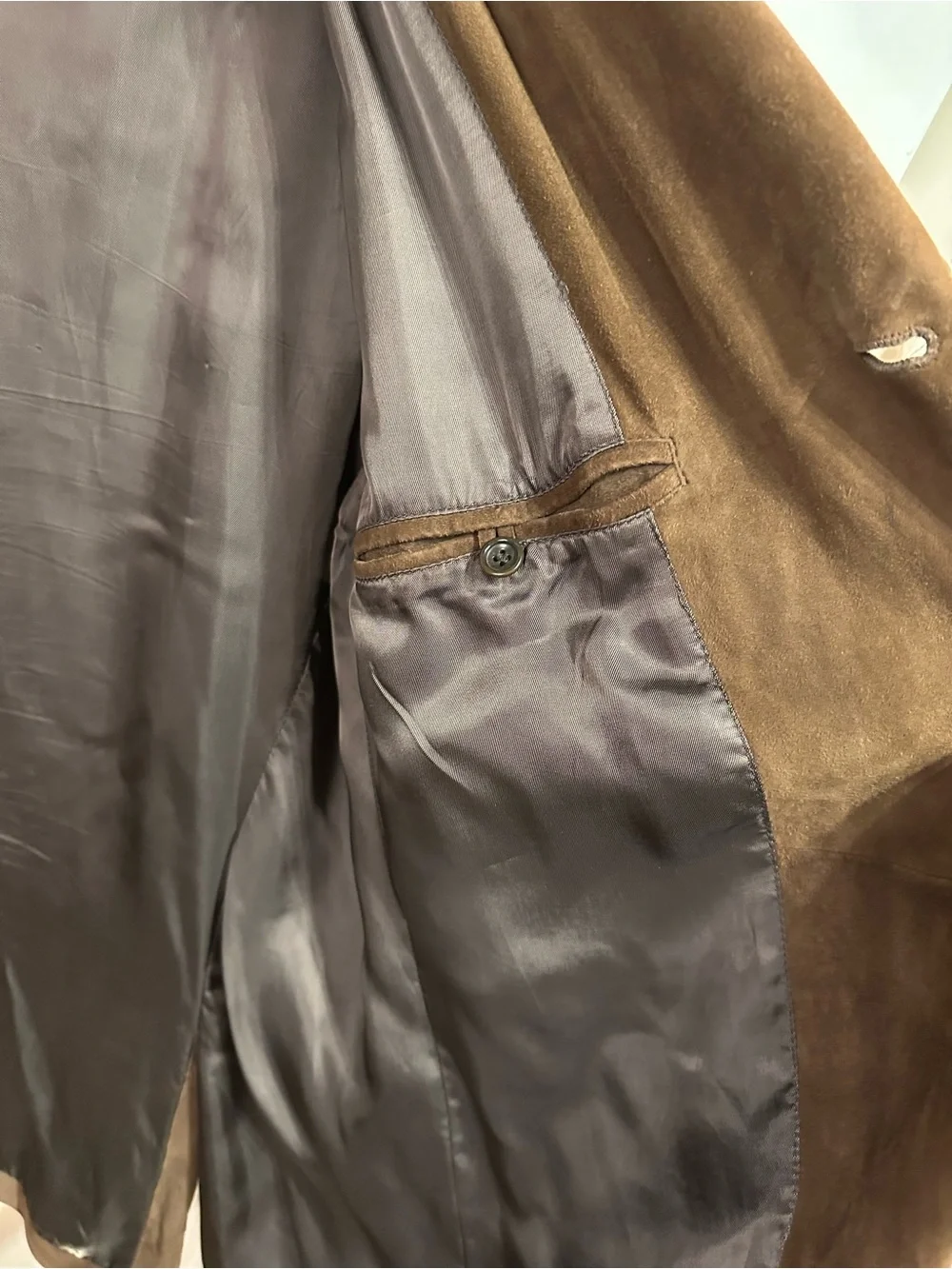 Vintage Bergdorf Goodman Brown Lambskin Jacket - Picture 4 of 6